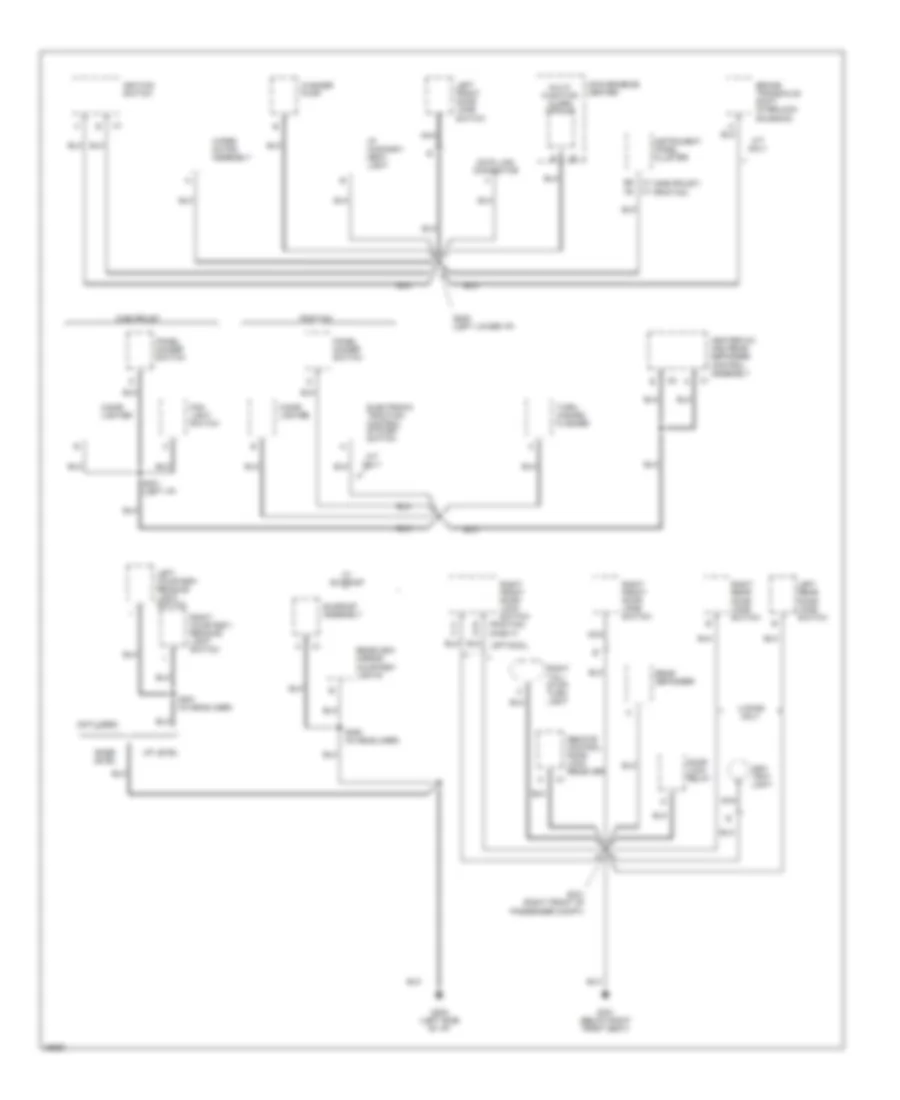 Ground Distribution Wiring Diagram 2 of 3 for Chevrolet Cavalier 1997