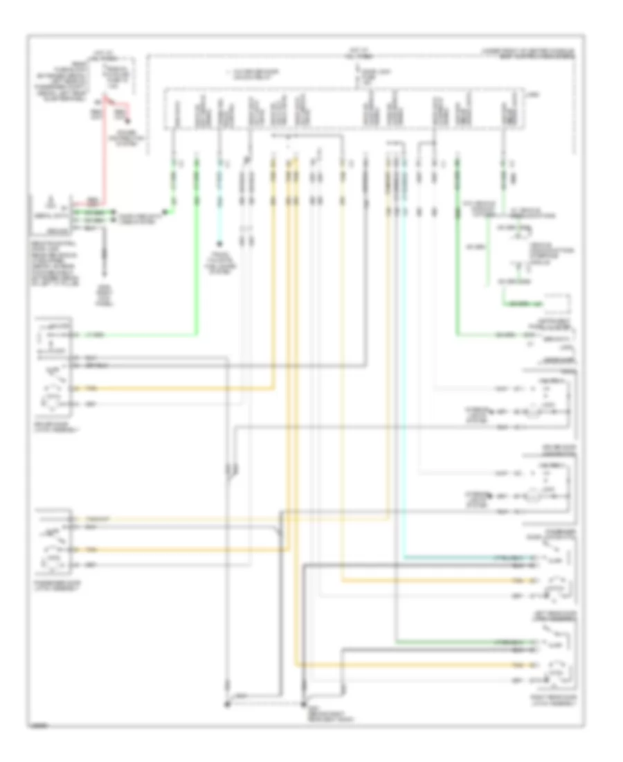 Power Door Locks Wiring Diagram for Chevrolet Malibu SS 2007