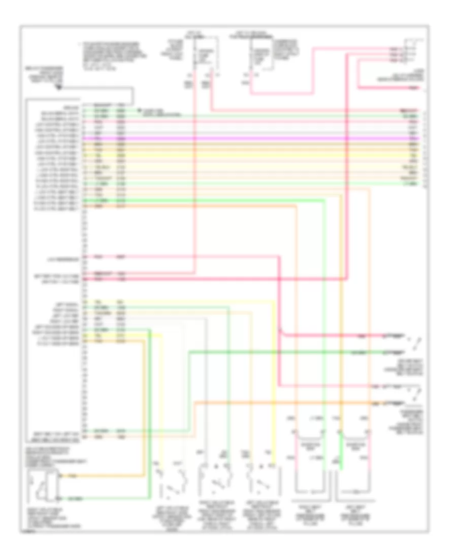 Supplemental Restraints Wiring Diagram 1 of 3 for Chevrolet Impala SS 2008
