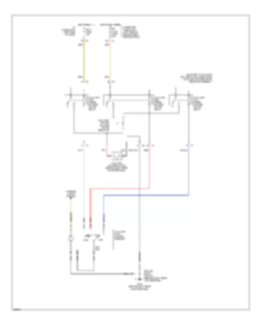 Manual AC Wiring Diagram, Rear with AC only with Long Wheel Base for Chevrolet Avalanche 1500 2006