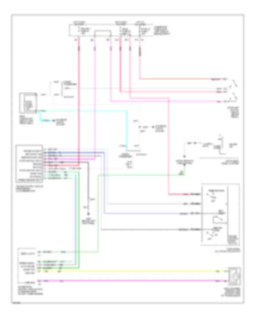 Cruise Control Wiring Diagram, without Active Handling for Chevrolet Chevy Express G1500 2005