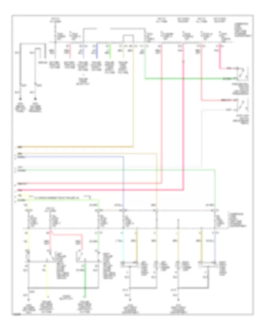 Exterior Lamps Wiring Diagram, Except Cutaway (2 of 2) for Chevrolet Chevy Express G1500 2005