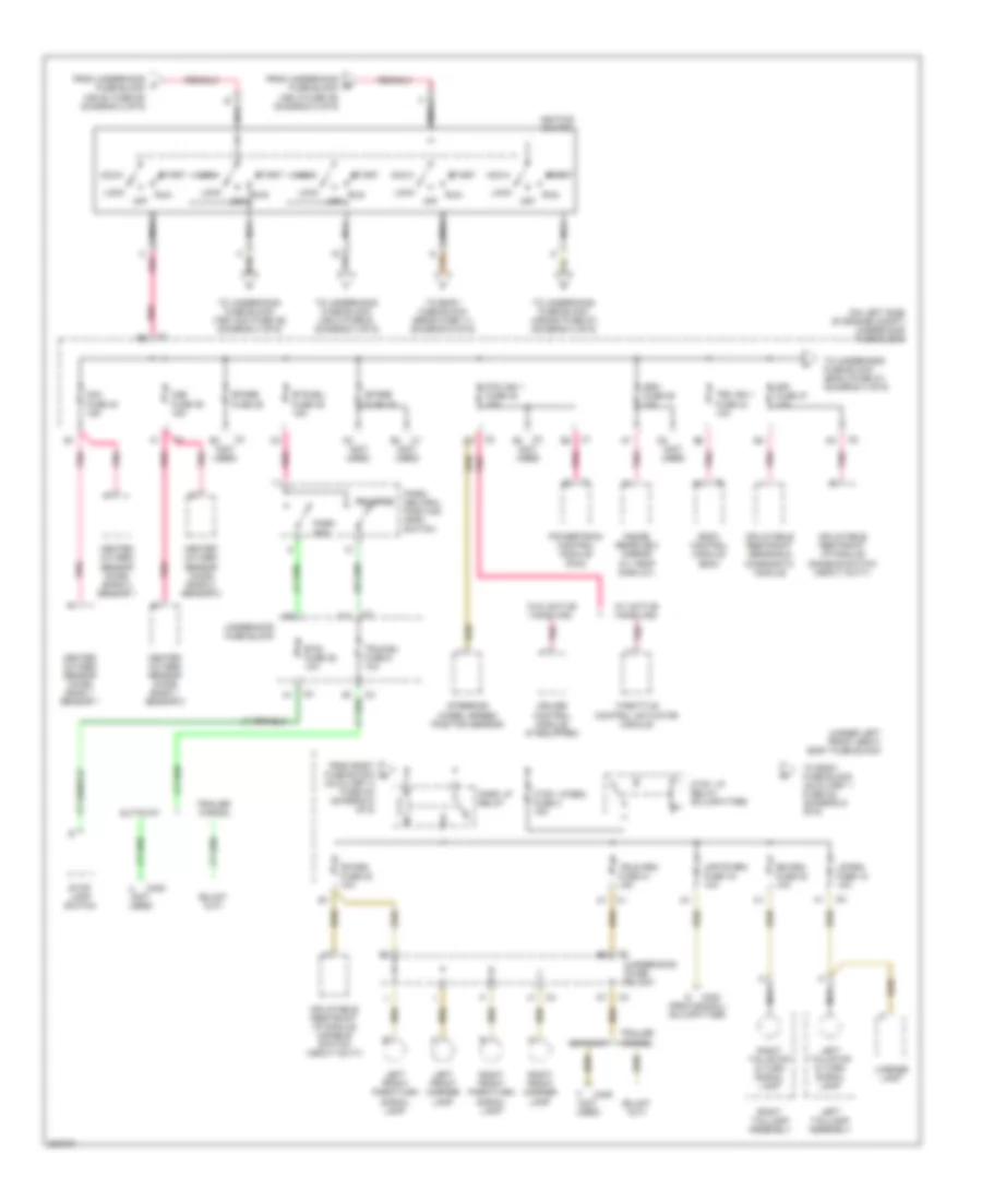 Power Distribution Wiring Diagram (3 of 6) for Chevrolet Chevy Express G1500 2005