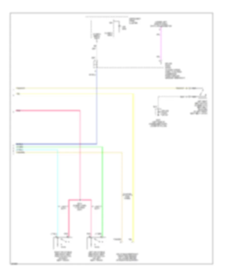Supplemental Restraints Wiring Diagram 2 of 2 for Chevrolet Chevy Express G2005 1500