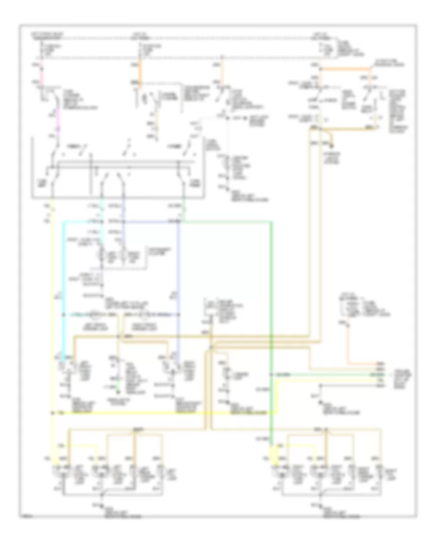 Exterior Lamps Wiring Diagram for Chevrolet Lumina APV 1996