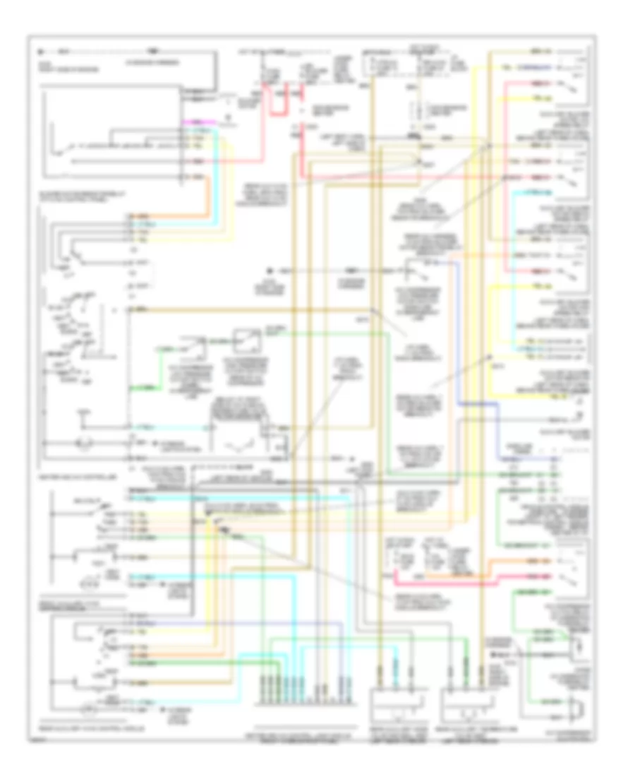 AC Wiring Diagram, Passenger Van for Chevrolet Chevy Van G1500 1997