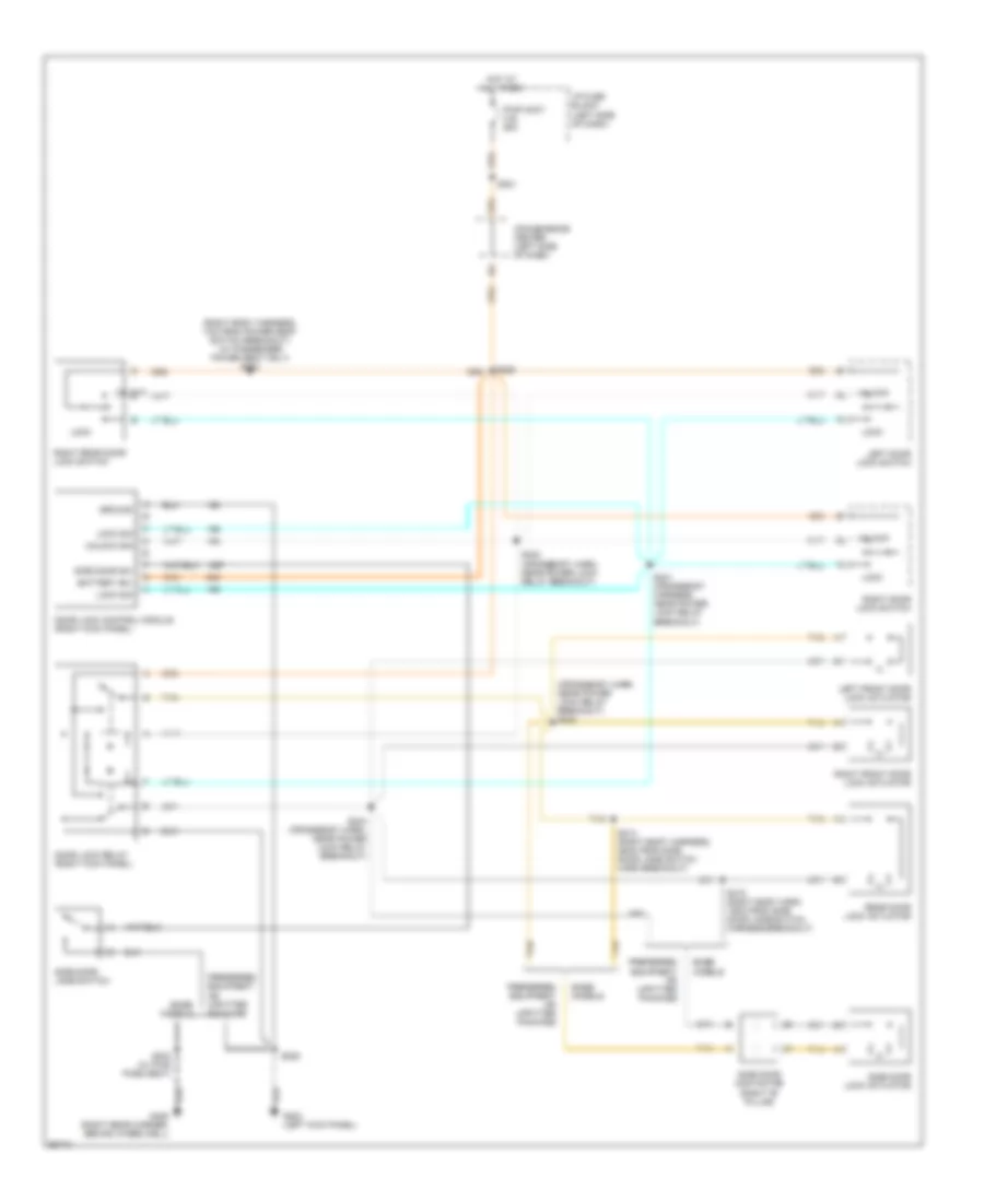 Door Lock Wiring Diagram for Chevrolet Chevy Van G1997 1500