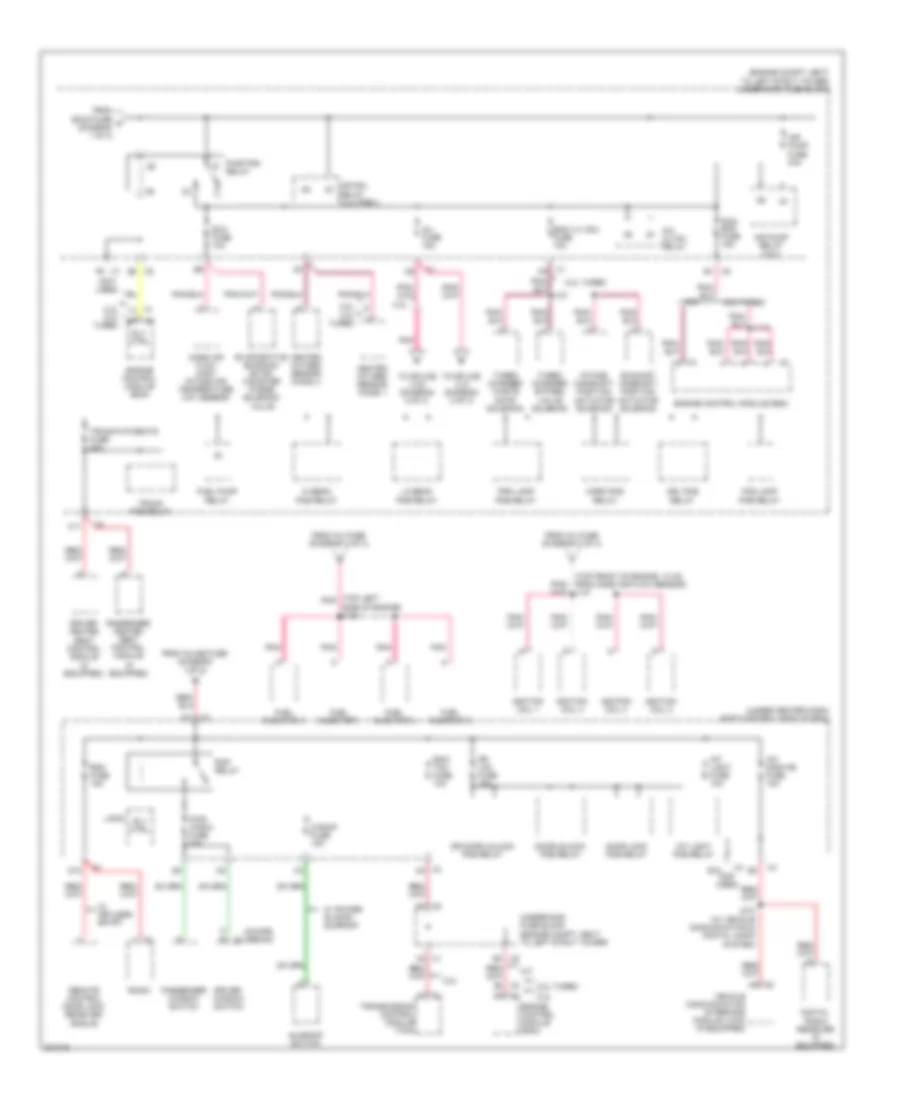 Power Distribution Wiring Diagram 2 of 3 for Chevrolet Cobalt SS 2009