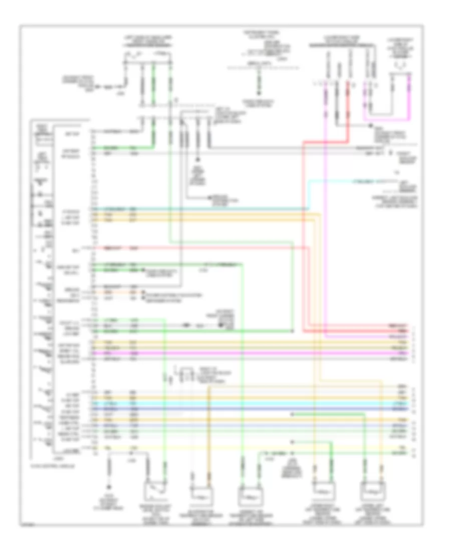 Automatic AC Wiring Diagram, Except Hybrid (1 of 3) for Chevrolet Silverado 2500 HD 2012