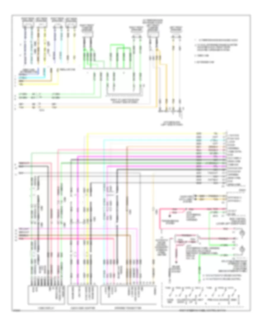 Navigation Wiring Diagram without UYS Y91  UQA 3 of 3 for Chevrolet Silverado HD 2012 2500