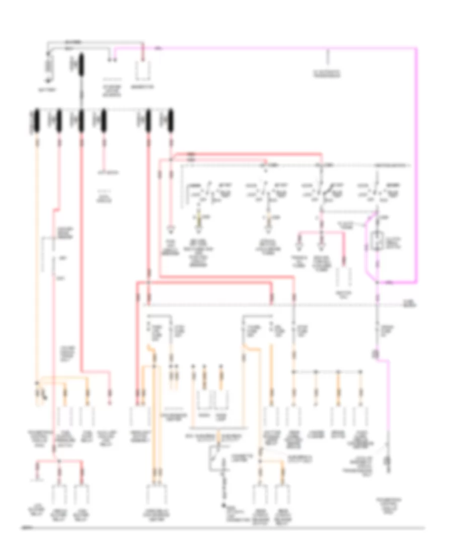Power Distribution Wiring Diagram, Gasoline (1 of 4) for Chevrolet Cab  Chassis C2500 1994