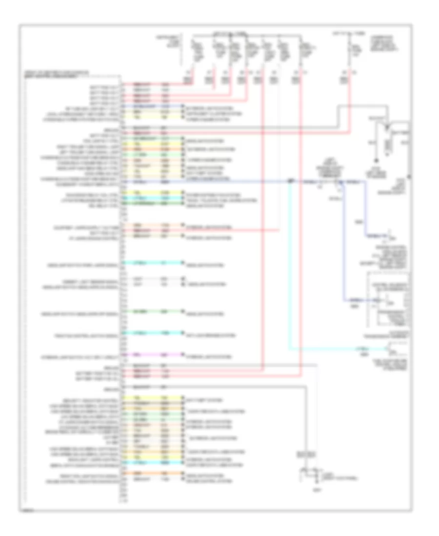 Body Control Modules Wiring Diagram 1 of 2 for Chevrolet Captiva Sport LS 2013