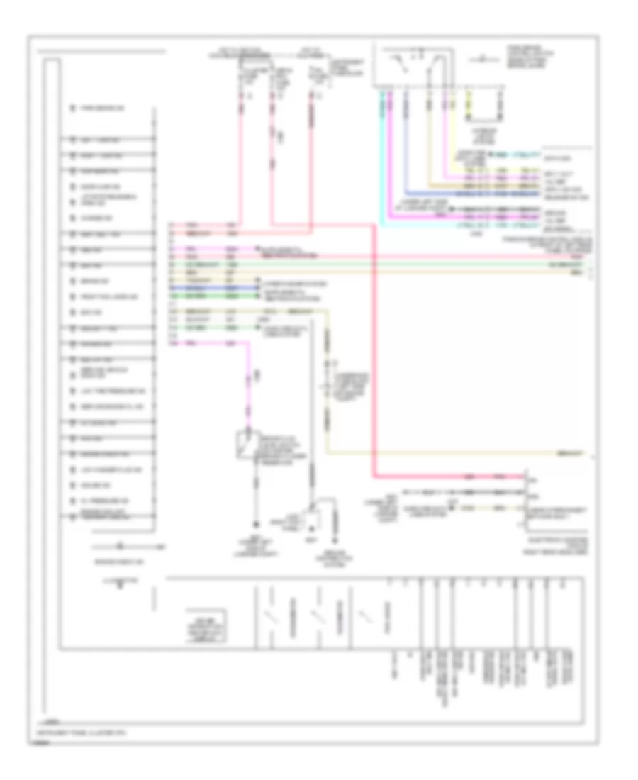 Instrument Cluster Wiring Diagram 1 of 2 for Chevrolet Captiva Sport LS 2013