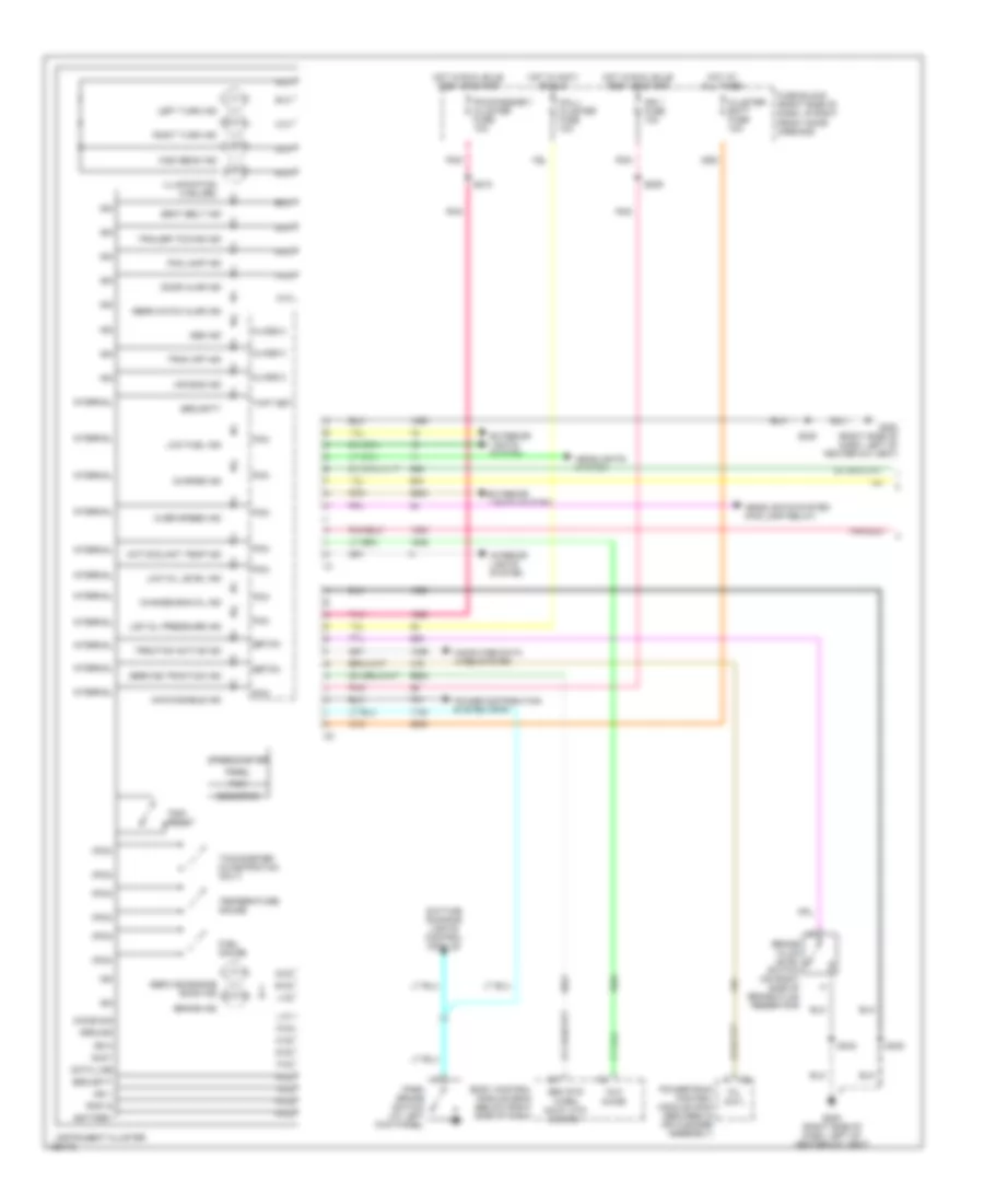 Instrument Cluster Wiring Diagram 1 of 2 for Chevrolet Venture LS 2002