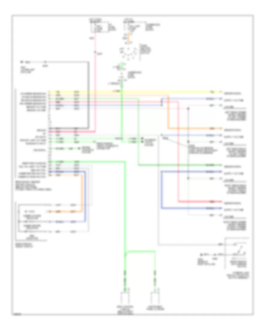Parking Assistant Wiring Diagram for Chevrolet Venture LS 2002