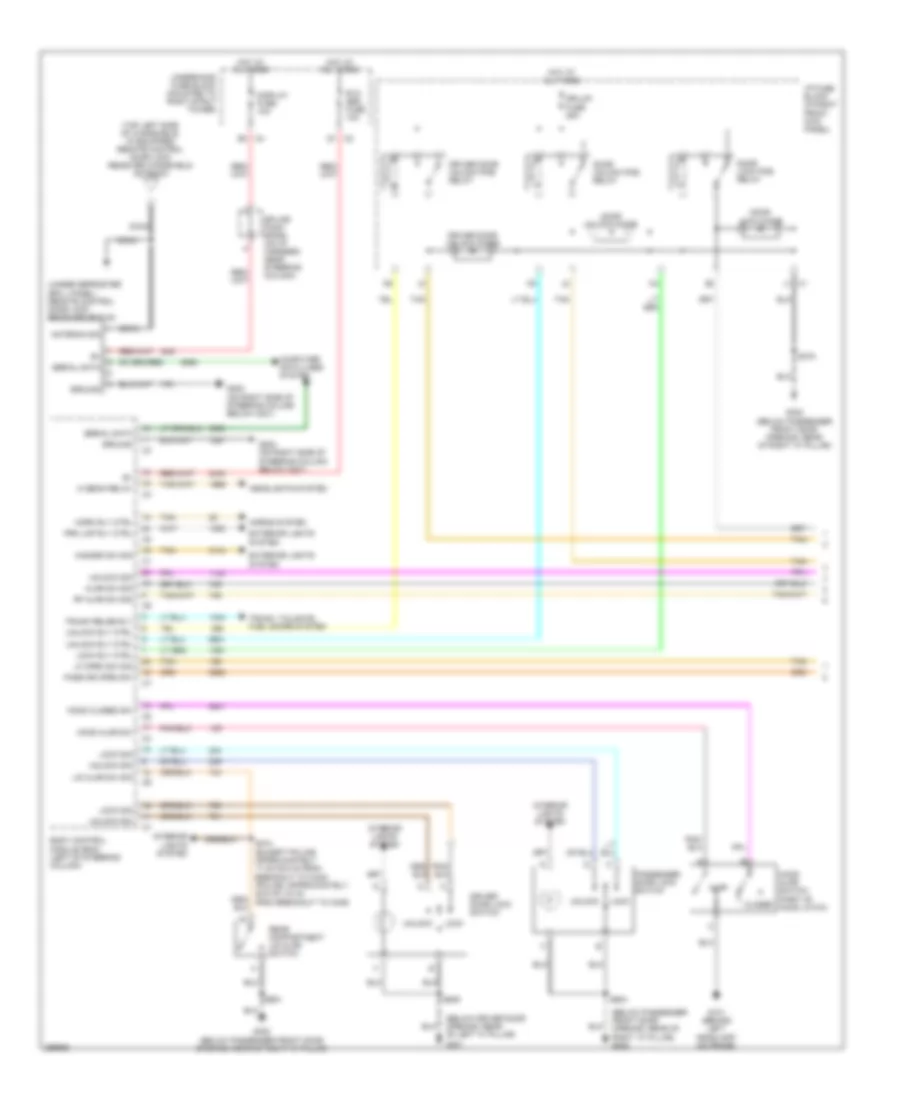 Forced Entry Wiring Diagram 1 of 2 for Chevrolet Monte Carlo LS 2007