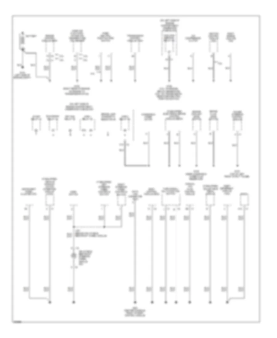 Ground Distribution Wiring Diagram 1 of 4 for Chevrolet Malibu Classic LS 2008