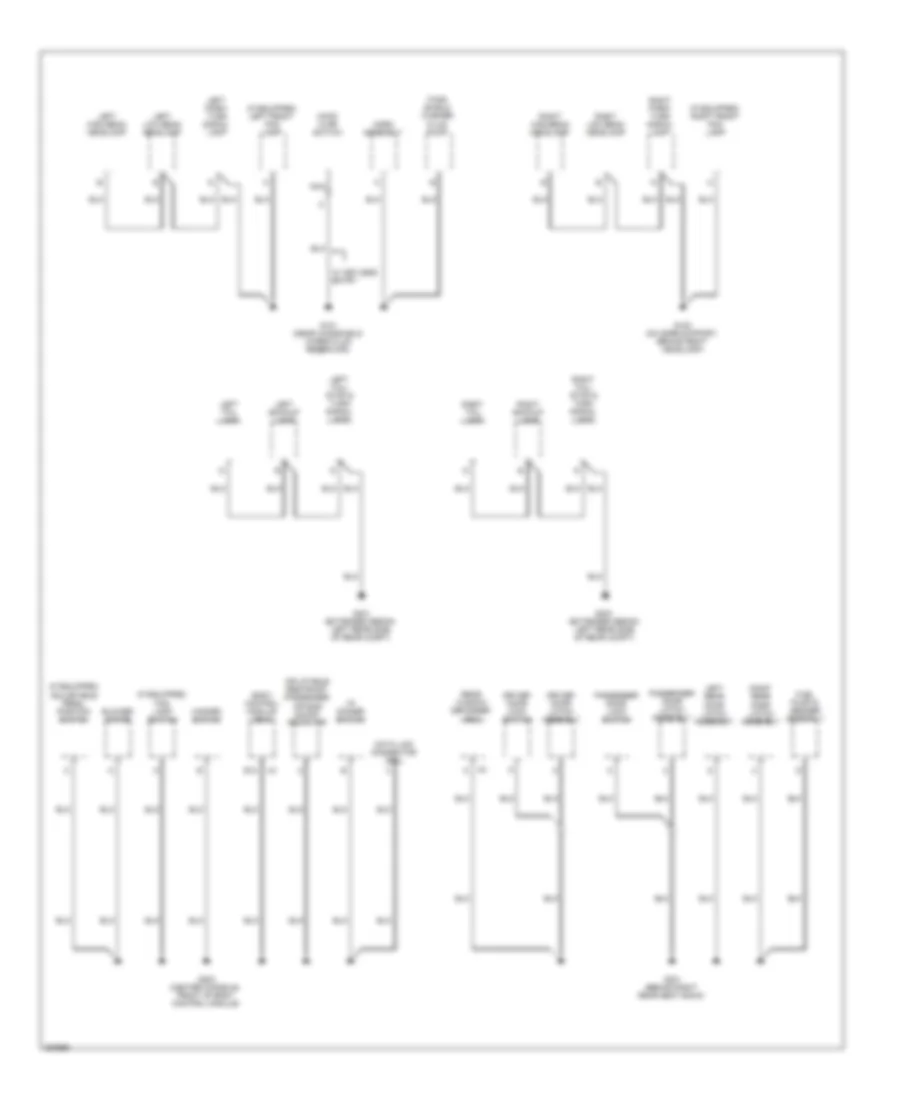 Ground Distribution Wiring Diagram 2 of 4 for Chevrolet Malibu Classic LS 2008