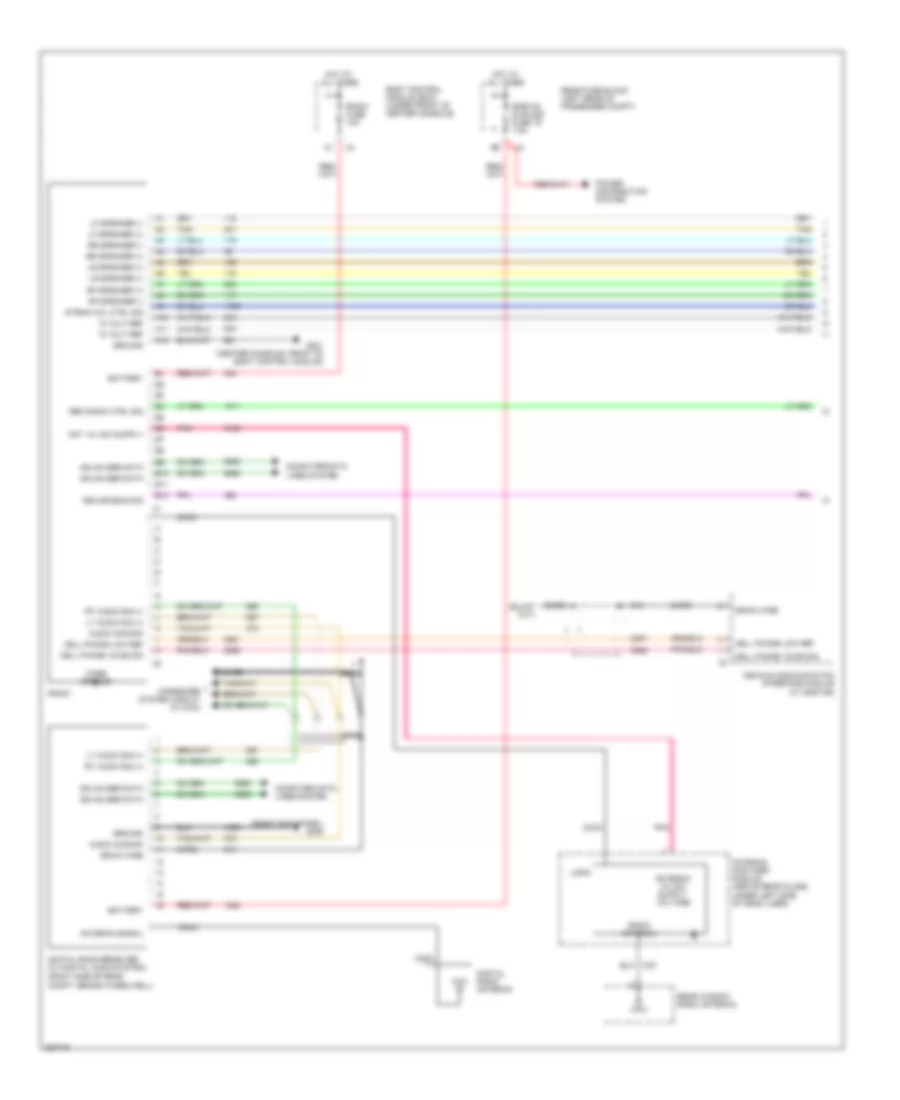 6 Speaker System Wiring Diagram with Rear Controls 1 of 2 for Chevrolet Malibu Classic LS 2008