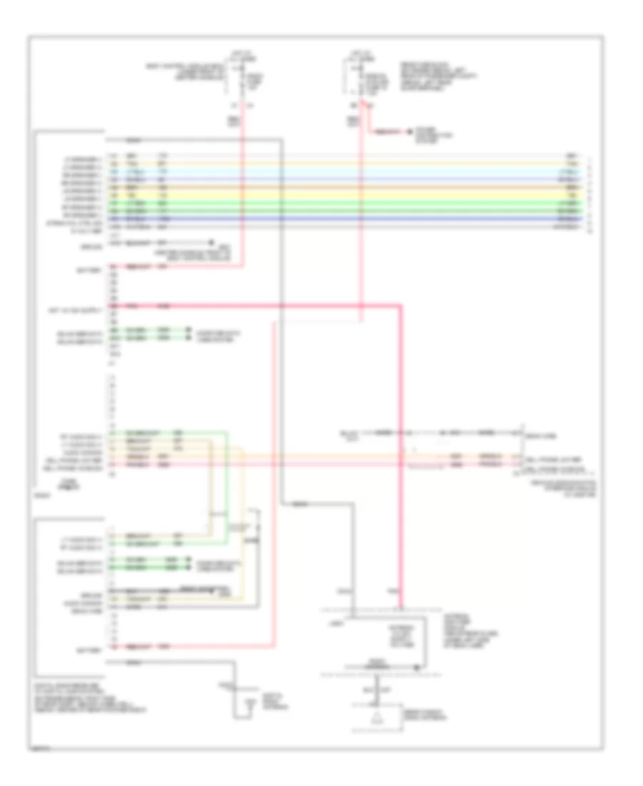 6-Speaker System Wiring Diagram, without DVD or Rear Controls (1 of 2) for Chevrolet Malibu Classic LS 2008