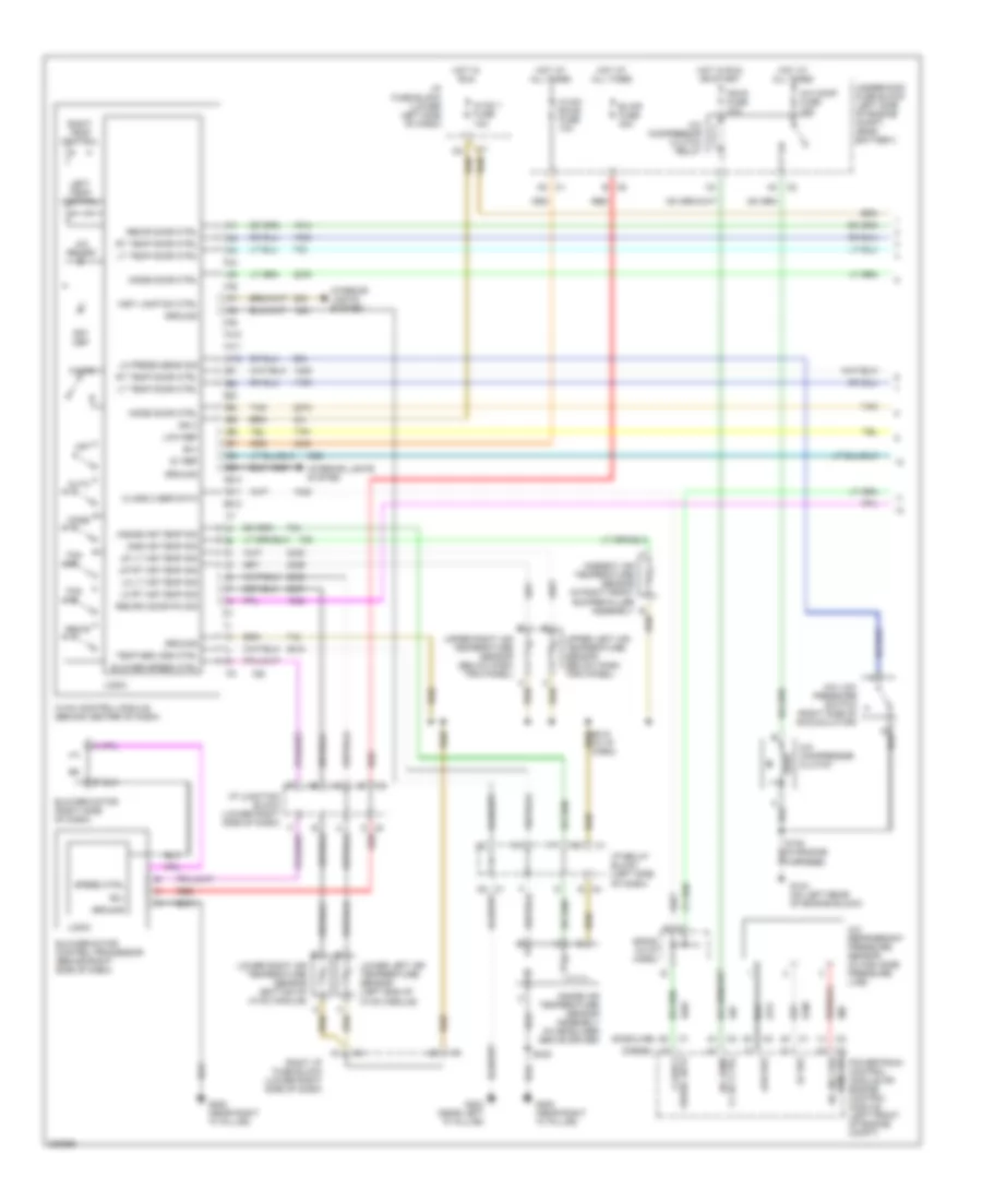 Automatic AC Wiring Diagram, Front AC (1 of 3) for Chevrolet Avalanche 2500 2006