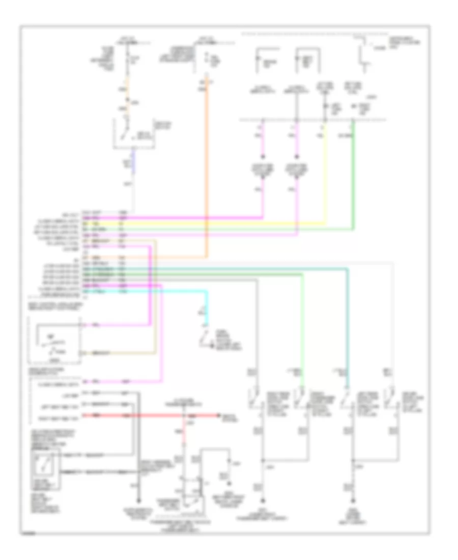 Warning Systems Wiring Diagram for Chevrolet Colorado 2009