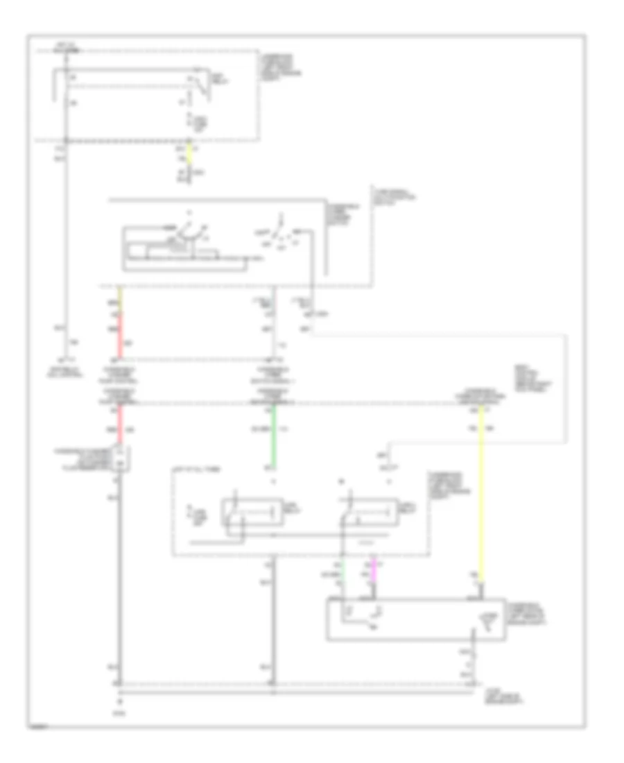 Электросхема стеклоочистителя, дворников и омывателя для Chevrolet Colorado 2009