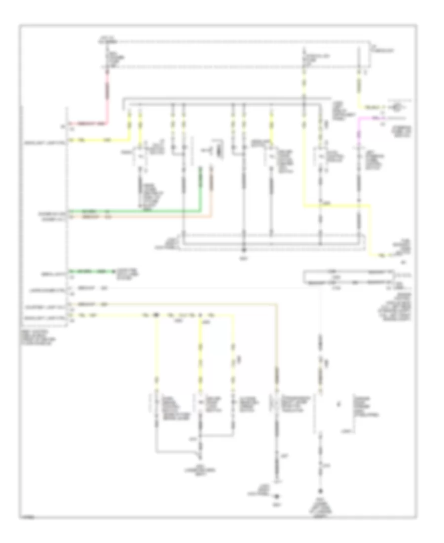 Instrument Illumination Wiring Diagram for Chevrolet Captiva Sport LT 2013