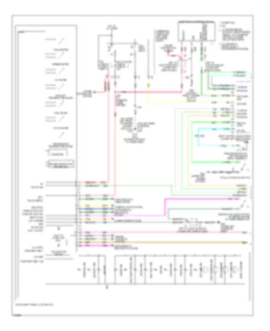 Instrument Cluster Wiring Diagram 1 of 2 for Chevrolet Silverado HD 2012 3500