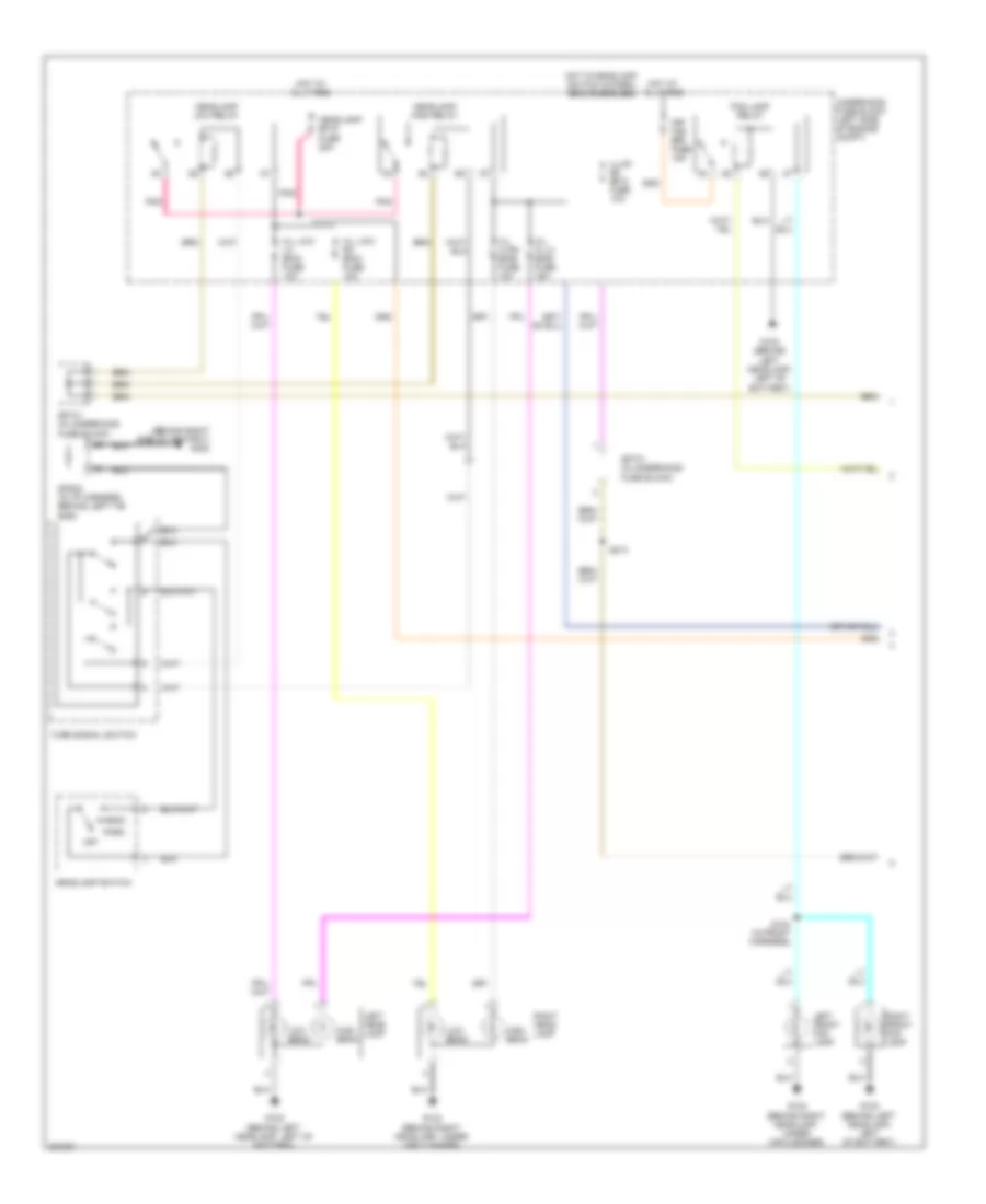 Headlights Wiring Diagram 1 of 2 for Chevrolet Aveo 2006