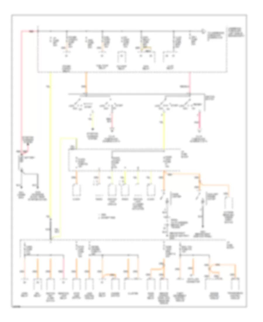 Power Distribution Wiring Diagram 1 of 3 for Chevrolet Aveo 2006