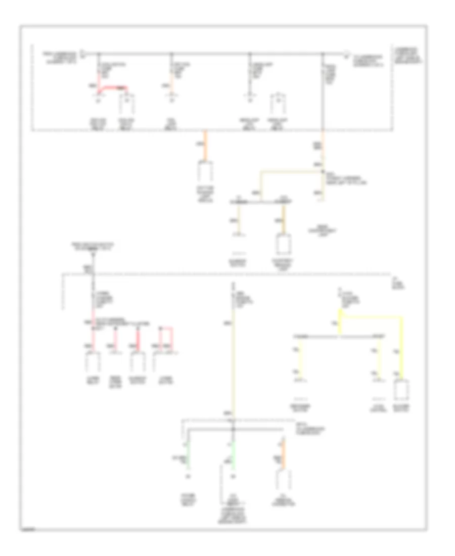 Power Distribution Wiring Diagram (2 of 3) for Chevrolet Aveo 2006