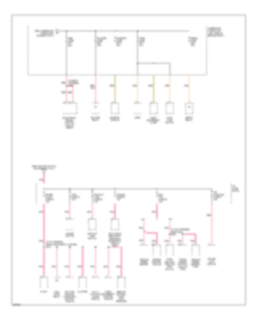 Power Distribution Wiring Diagram 3 of 3 for Chevrolet Aveo 2006