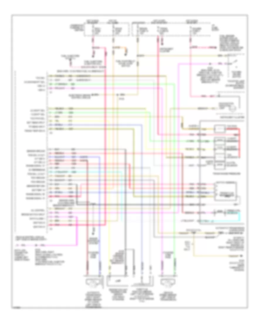 4 3L VIN W Transmission Wiring Diagram 4L60 E 4L80 E for Chevrolet Chevy Van G1997 2500