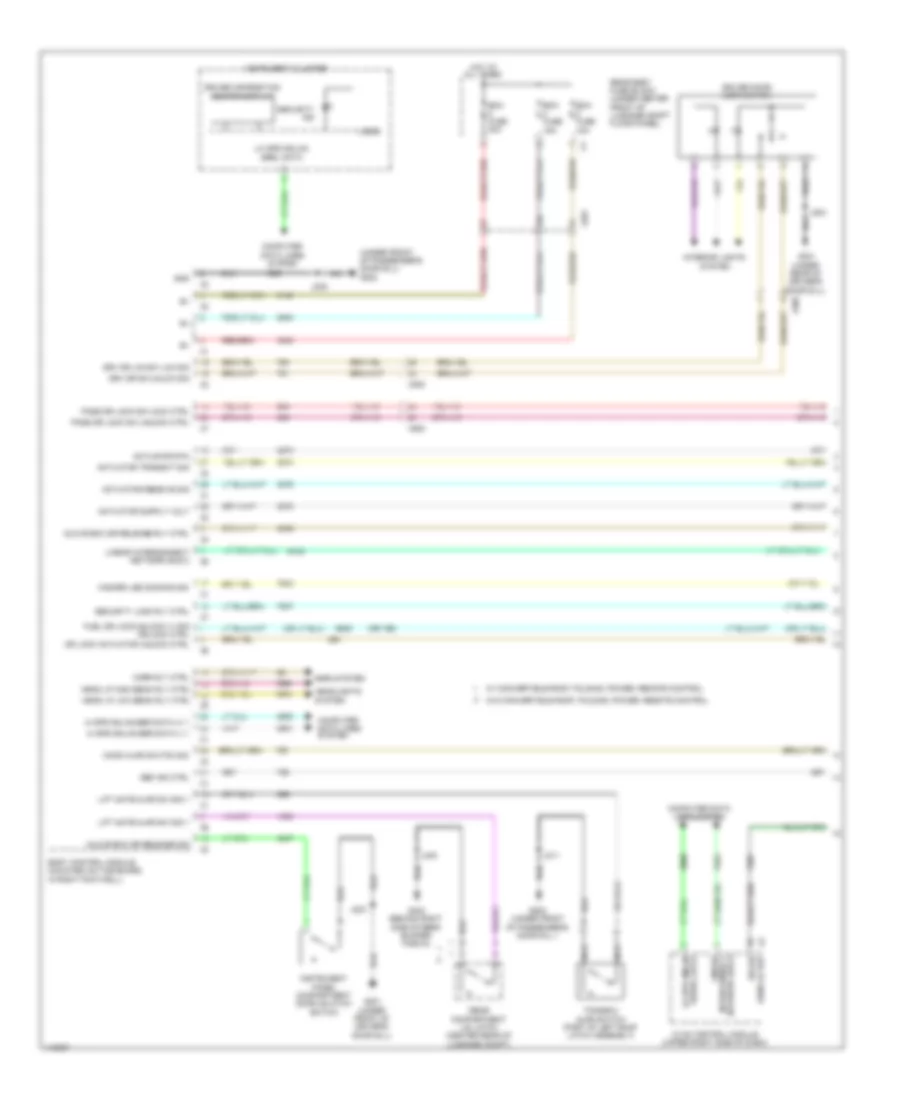 Forced Entry Wiring Diagram without Passive Keyless Entry 1 of 3 for Chevrolet Corvette Stingray 2014