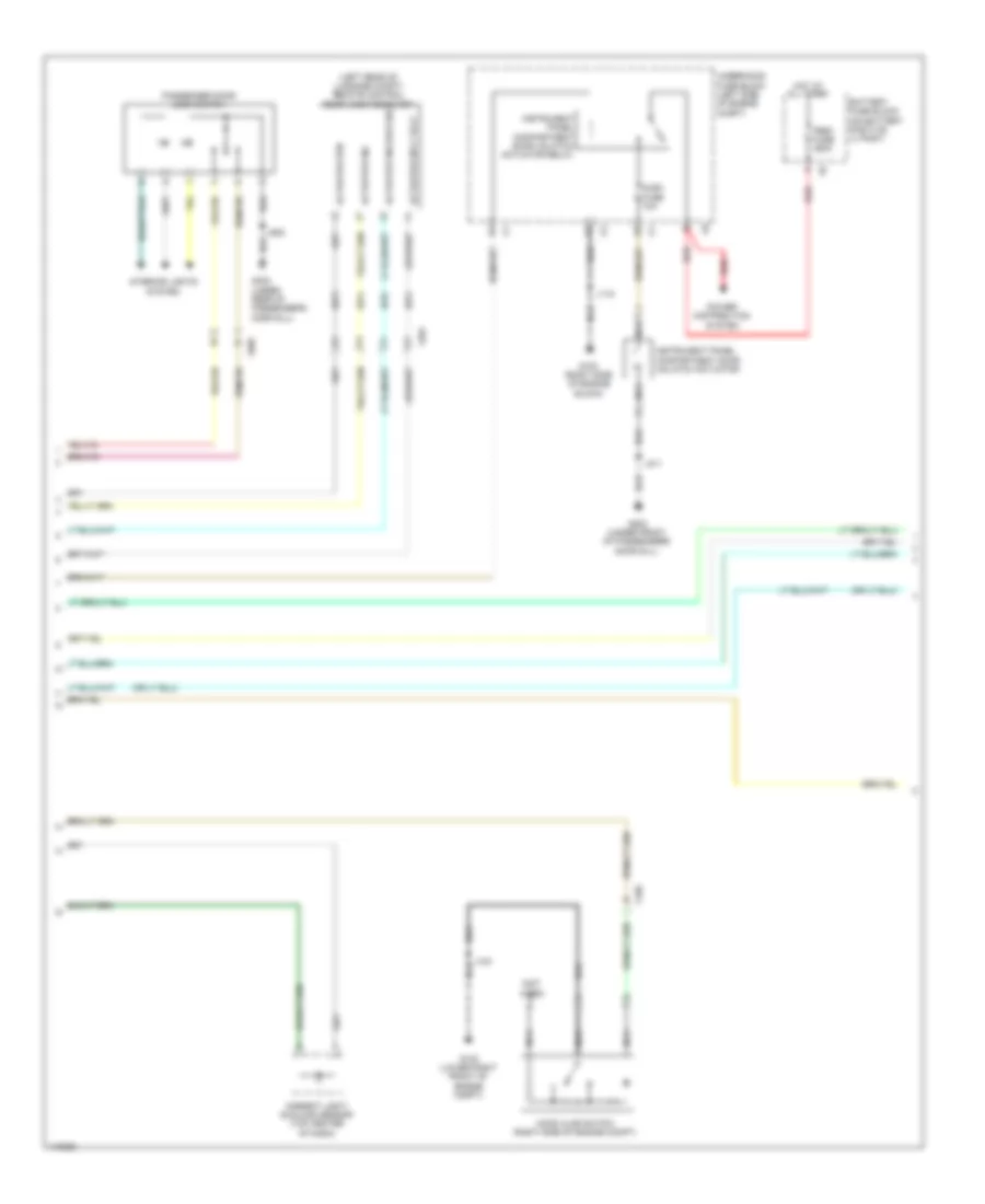 Forced Entry Wiring Diagram, without Passive Keyless Entry (2 of 3) for Chevrolet Corvette Stingray 2014