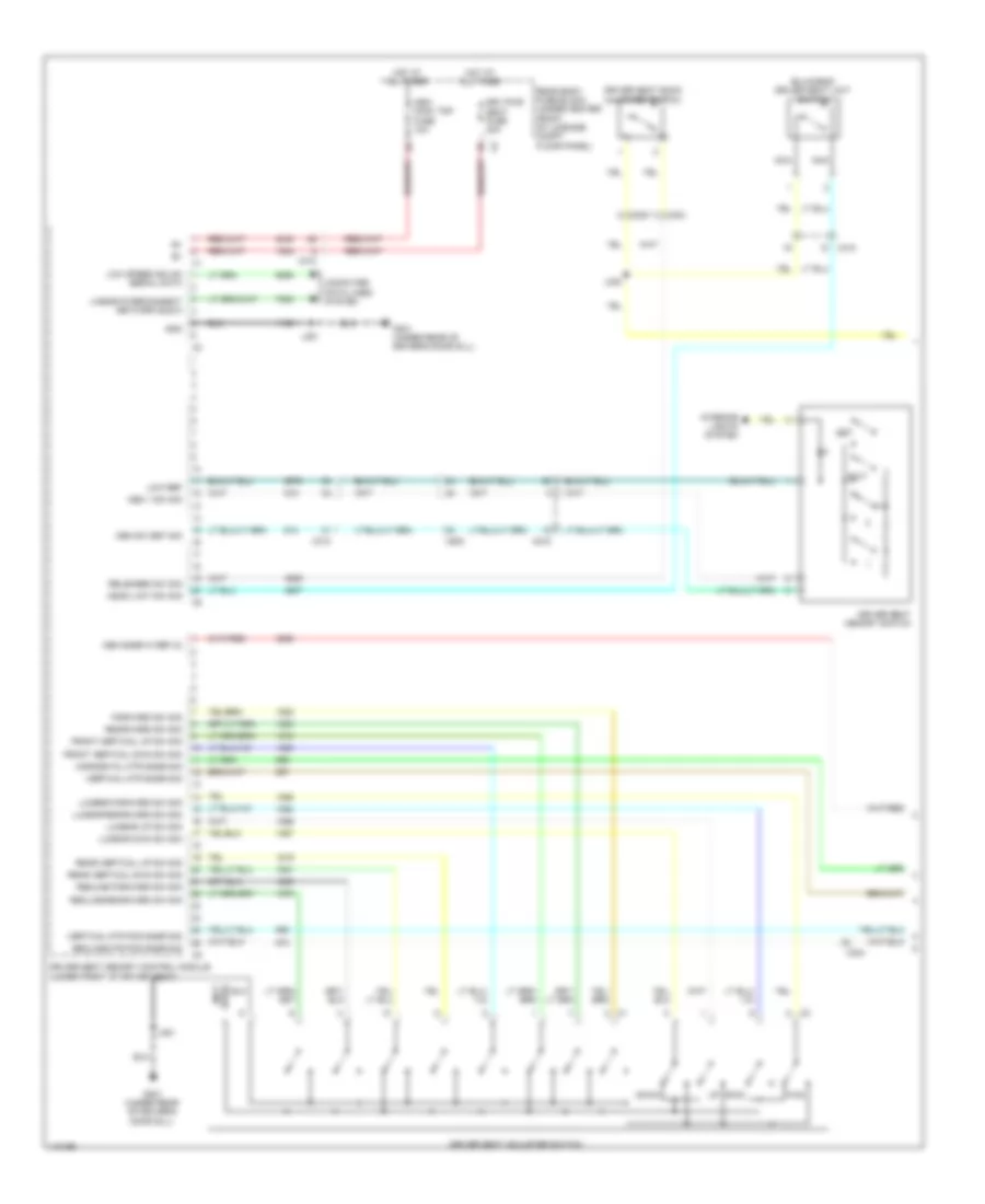 Driver s Memory Seat Wiring Diagram 1 of 2 for Chevrolet Corvette Stingray 2014