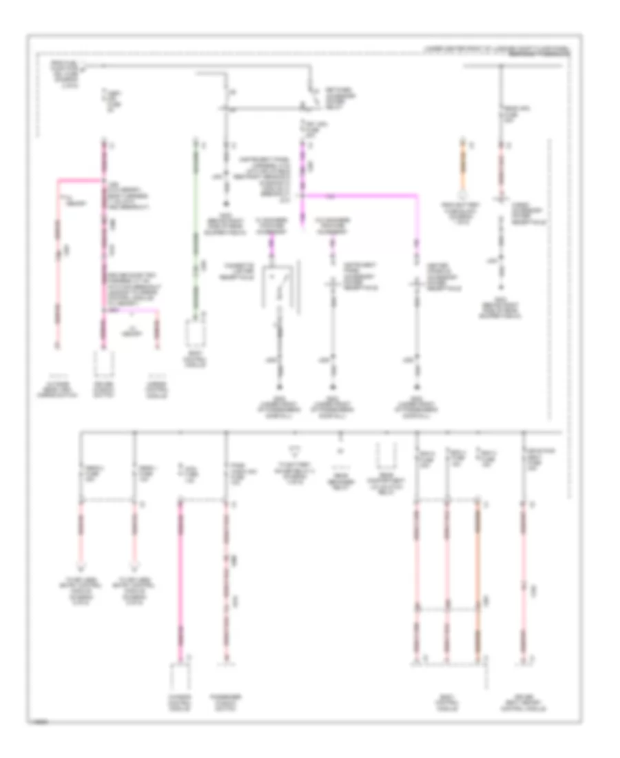 Power Distribution Wiring Diagram 3 of 6 for Chevrolet Corvette Stingray 2014