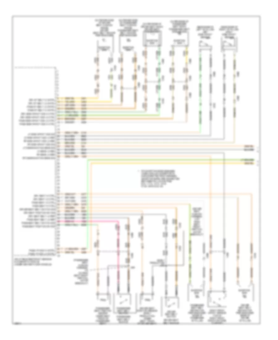 Supplemental Restraints Wiring Diagram 1 of 2 for Chevrolet Corvette Stingray 2014