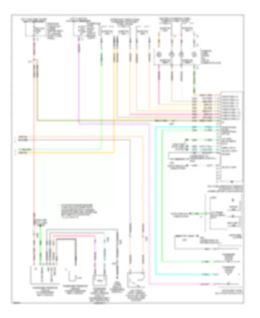 Supplemental Restraints Wiring Diagram 2 of 2 for Chevrolet Corvette Stingray 2014