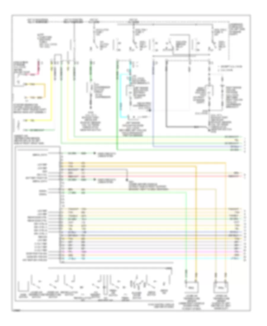 Automatic A C Wiring Diagram 1 of 2 for Chevrolet Malibu Hybrid 2008