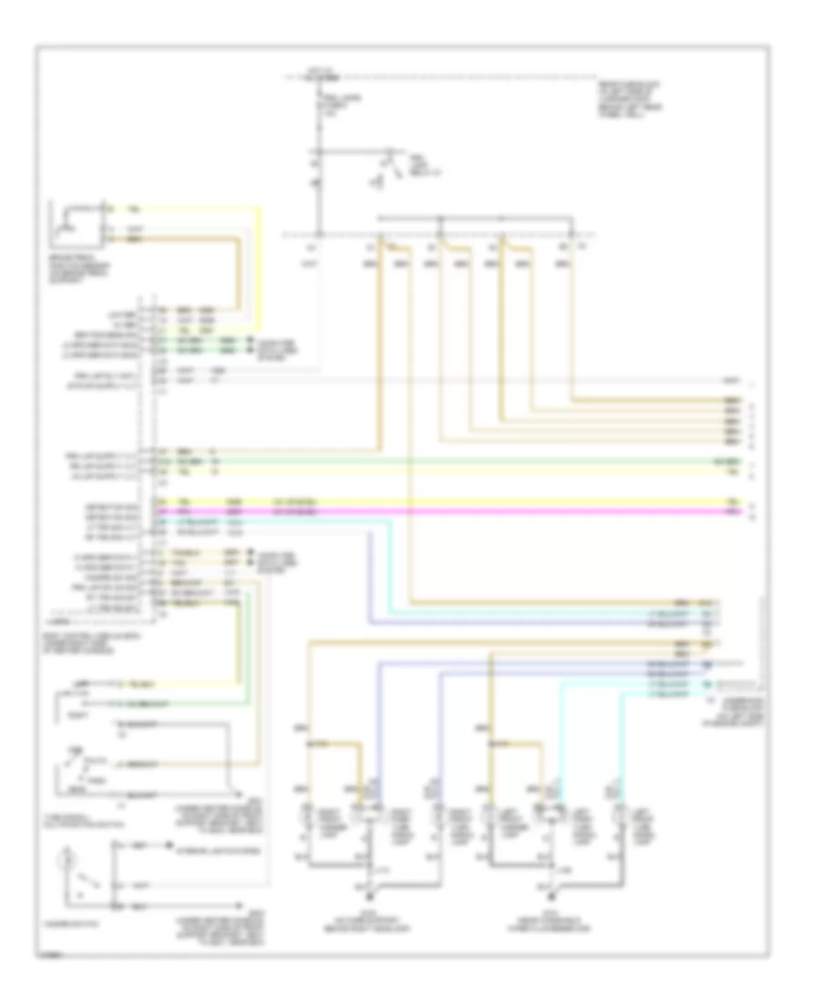 Exterior Lamps Wiring Diagram 1 of 2 for Chevrolet Malibu Hybrid 2008