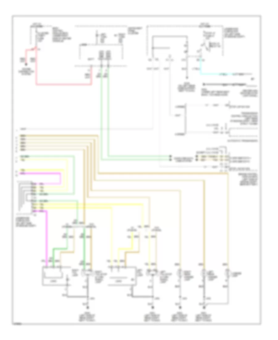 Exterior Lamps Wiring Diagram 2 of 2 for Chevrolet Malibu Hybrid 2008