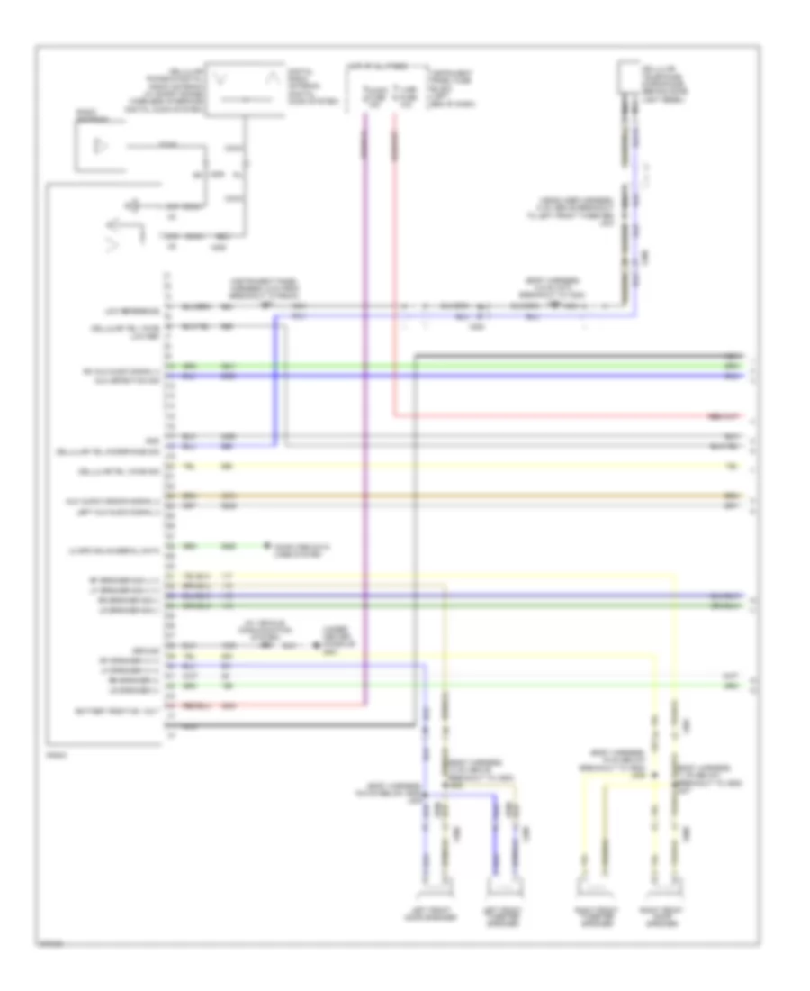 Navigation Wiring Diagram 1 of 2 for Chevrolet Sonic LS 2012