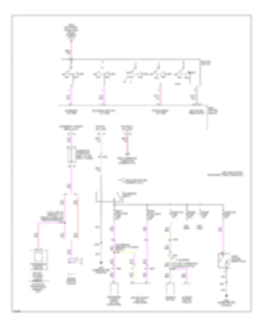 Power Distribution Wiring Diagram (4 of 4) for Chevrolet Sonic LS 2012