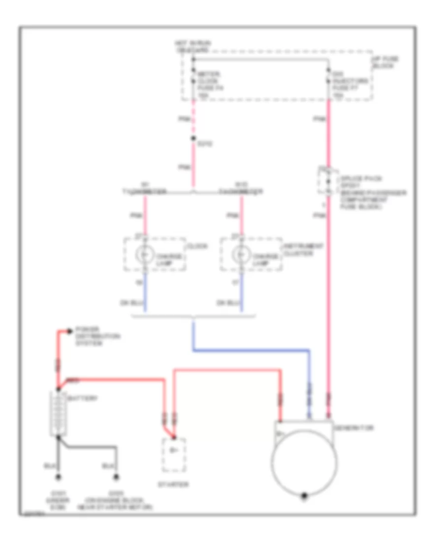 Charging Wiring Diagram for Chevrolet Aveo LS 2006