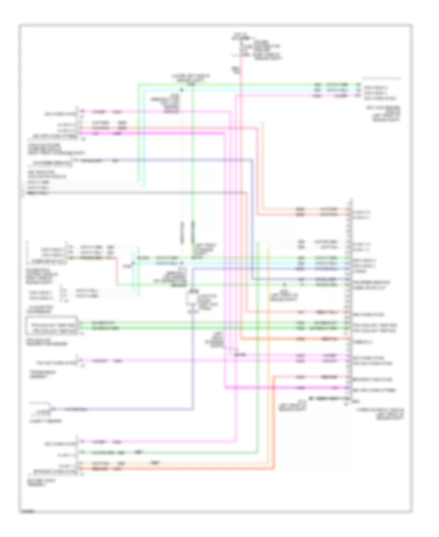 Электросхема линии передачи данных CAN, гибрид (2 из 2) для Chrysler Aspen Limited 2009