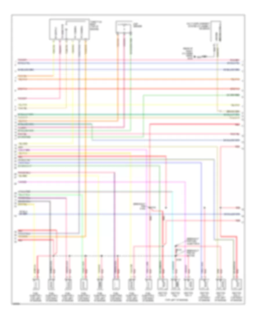 5.7L, Электросхема системы управления двигателя, кроме гибрида (3 из 6) для Chrysler Aspen Limited 2009