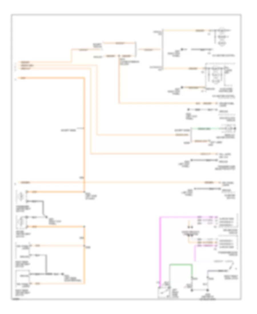 Электросхема освещения салона (2 из 2) для Chrysler Aspen Limited 2009