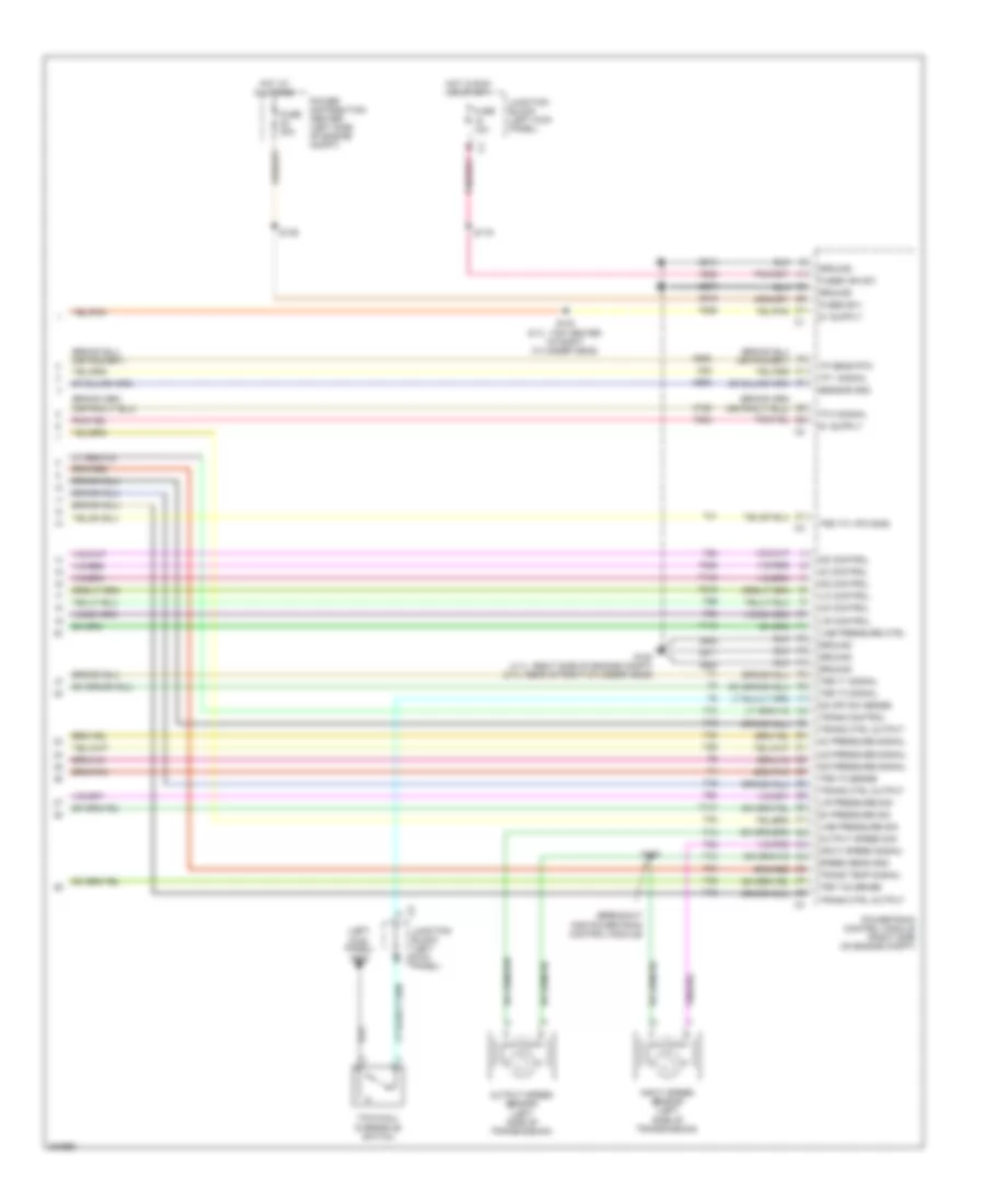 5.7L, Электросхема автоматической коробки передач АКПП, Кроме Гибрида (2 из 2) для Chrysler Aspen Limited 2009